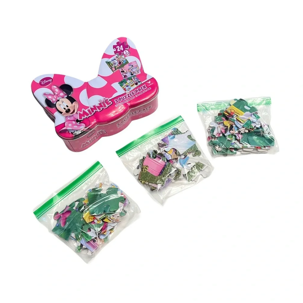 Disney Minnie Mouse Travel Pink and White Puzzle Sets - Picture 3 of 5